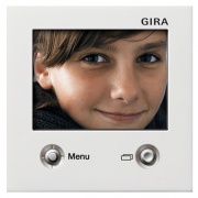 Цветной TFT-дисплей для домофона Gira F100 Белый глянцевый