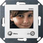 Цветной TFT-дисплей для домофона Gira System 55 Белый матовый