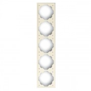 Рамка ABB impuls 5 постов альпийский белый (1725-74)