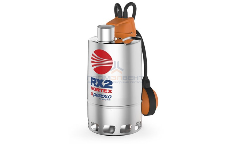 Насос дренажный Pedrollo RX 3/20 - 0,37 кВт (3x400 В, Qmax 180 л/мин, Hmax 8 м, кабель 5 м)