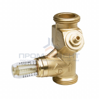 Вентиль балансировочный WATTS SRV-AG - 1" (НР/НР, Ду15, расход 2-16 л/мин, kvs 3, Memostop)