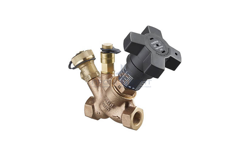 Вентиль регулирующий Oventrop Hydrocontrol VTR (25 бар) - Ду40 (ВР/ВР, с ниппелем и шаровым краном)