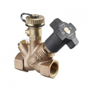 Клапан балансировочный Oventrop Aquastrom F - 1/2" (ВР/ВР, PN16, Tmax 120°C, со спускным краном)