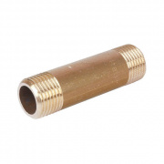 Удлинитель резьбовой STOUT - 3/4" длина 120 мм (НР/НР, латунь без покрытия)
