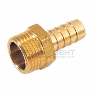 Штуцер комбинированный с наружной резьбой STOUT - 4" x 100 мм (латунь без покрытия)