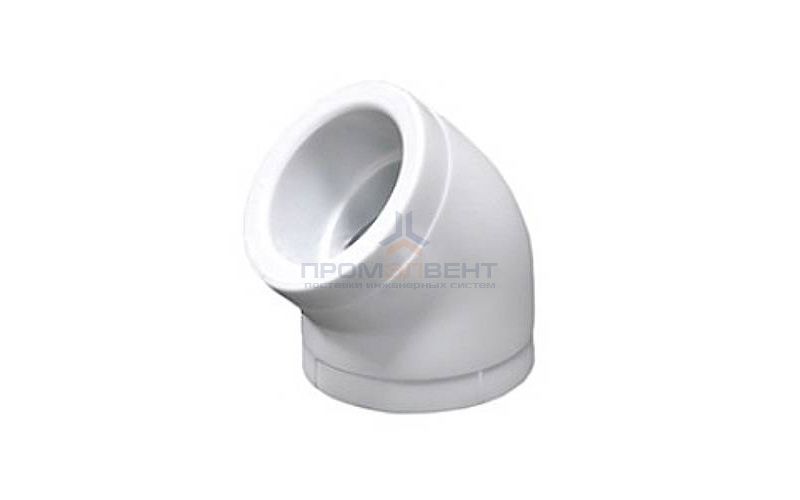 Отвод 45° Fusitek - 20 (для полипропиленовых труб под пайку, цвет белый)