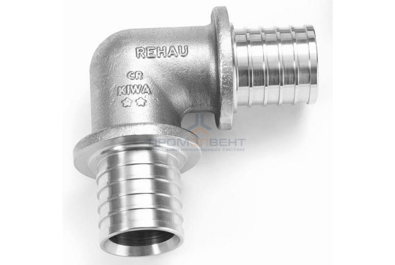 Отвод 90° REHAU - 14 (латунь, для труб из сшитого полиэтилена RAUTHERM S)