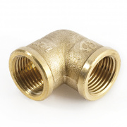 Отвод 90° латунный резьбовой равнопроходный STOUT (ВР/ВР) - 1"