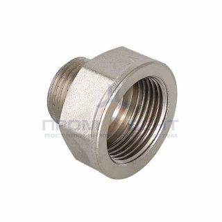 Переход с внутренней резьбы на наружную VALTEC VTr.592 - 1"1/2 х 1"1/4 (латунь никелированная)