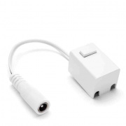 09-27 Коннектор со встроенным выключателем, со шнуром 150mm с разъемом DC 5,5 *2,5 "мама" для подключения трекового светильника к блок питания 24В