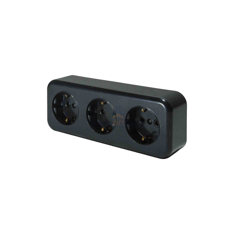 Розетка RA 16-343-Ч (пластик)