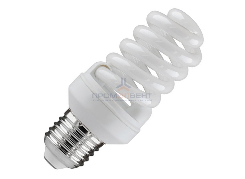 Лампа энергосберегающая ESL QL7 20W 4200K E27 спираль d46x103 белая