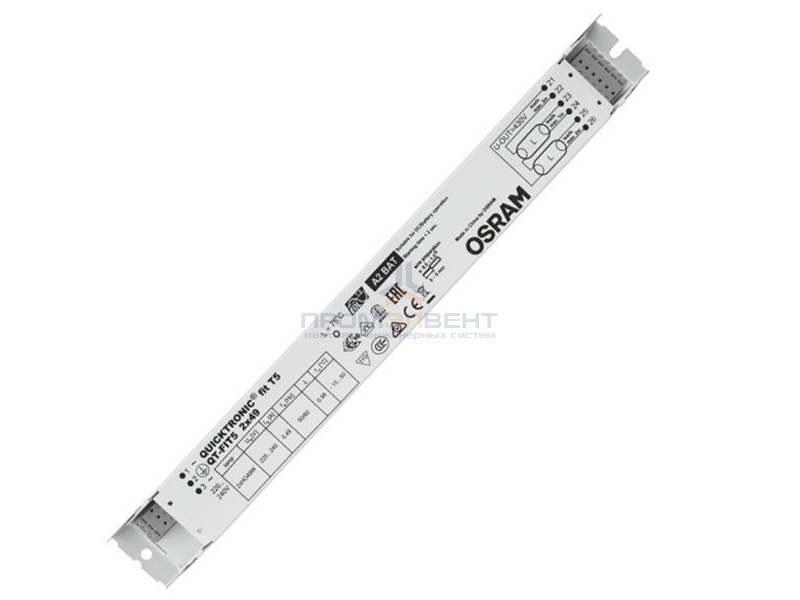 ЭПРА Osram QT-FIT5 2X49 280х30х21мм для люминесцентных ламп T5