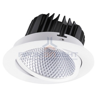 Светодиодный светильник downlight AL252 12W 4000K 1080Lm 35° поворотный белый