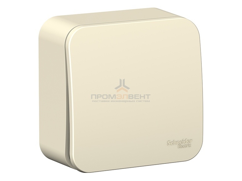 Переключатель 1-клавишный (cх.6) Blanca Schneider Electric 10А 250В молочный изол.пластина