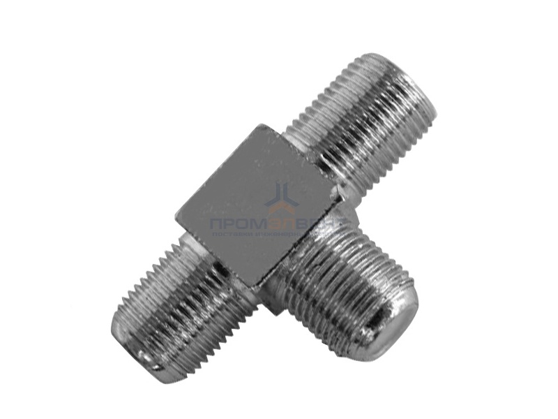 F-тройник соединитель 3 гнезда F