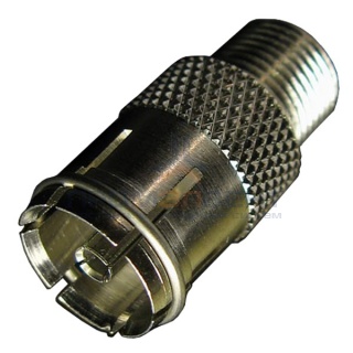 Переход IEC-розетка — F-розетка (гнездо TV под F-разъем)