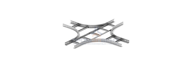 Крестообразный разветвитель для лестничного лотка НЛО 300х50х3000 OSTEC