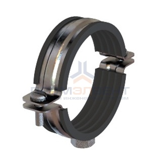 Хомут для средних нагрузок 8", c изоляцией