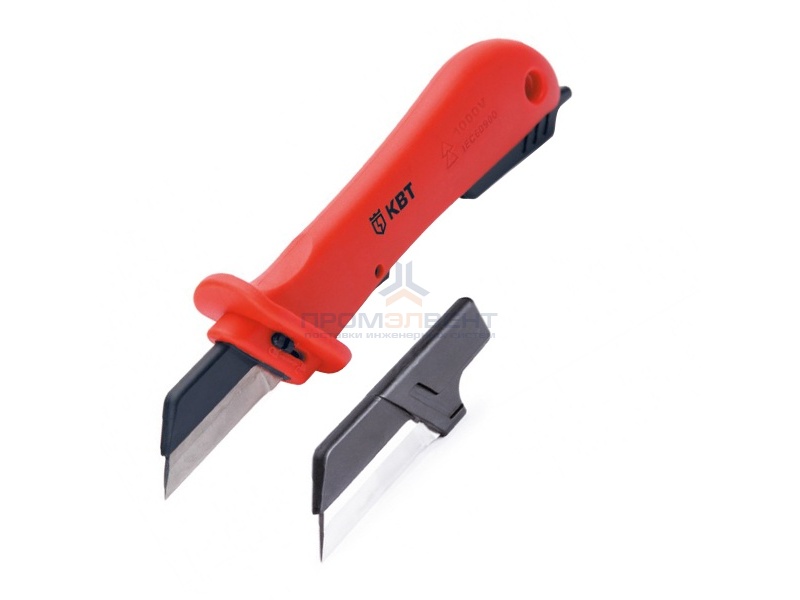 Нож монтерский изолированный до 1000В с дополнительным лезвием НМИ-04 КВТ