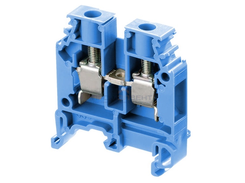 Клеммник ABB М6/8 N на DIN-рейку 6мм.кв. синий