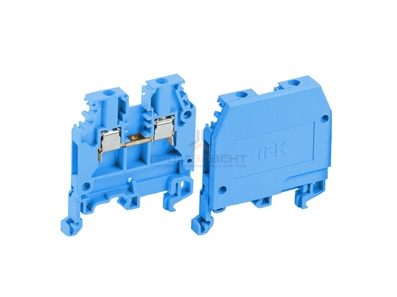 Клеммник IEK ЗНИ-2,5мм2  24А синий  (50 шт. в упак.)