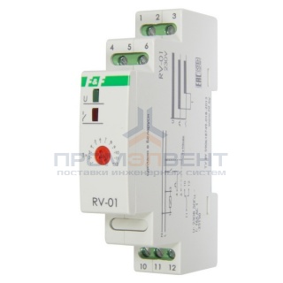 Реле времени RV-01 1-12с; 10-120с; 100-1200с, 16А, 1NO/NC, вход управления
