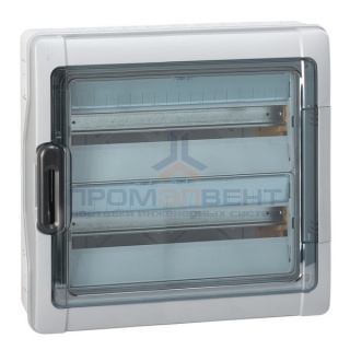 Бокс Legrand Plexo IP65 накладной на 36 (2х18) модулей с шинами N+PE с прозрачной дверью