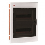 Щиток встраив. с дверцей 24мод., IP41, белый, с усил. клеммн.блоком в компл. 2х87308