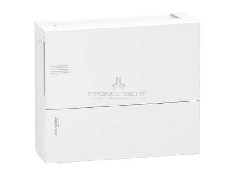 Бокс навесной Schneider Electric Mini Pragma 12 модулей с белой дверью с клемниками N+PE