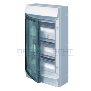 Влагозащищенный настенный бокс ABB Mistral65 36М (3х12) прозрачная дверь с клеммным блоком